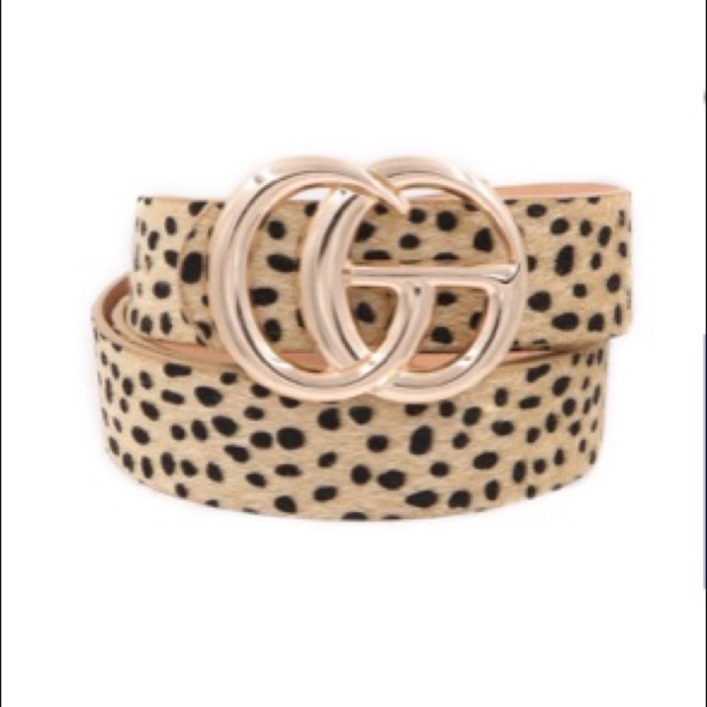 Cheetah Print Belt